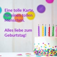 Geburtstagswünsche von uns allen als Gruppe