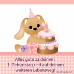 1. Geburtstag Kinder, Hund mit Torte